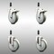 Service Caster 5 Inch 316SS Gray Poly Swivel 7/8 Inch Expanding Stem Caster Lock Brake, 2PK SCC-SS316TTLEX20S514-PPUB-2-S-2-78 - alternate 1